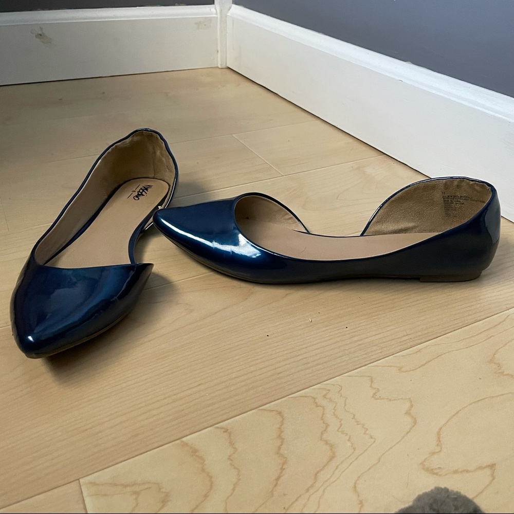 Sapphire blue flats